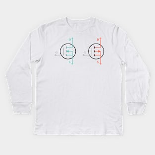 Mosfet Symbol Kids Long Sleeve T-Shirt